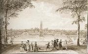Jacques Rigaud View of the great Bason,from the Entrance of the Great Walk to the House oil painting